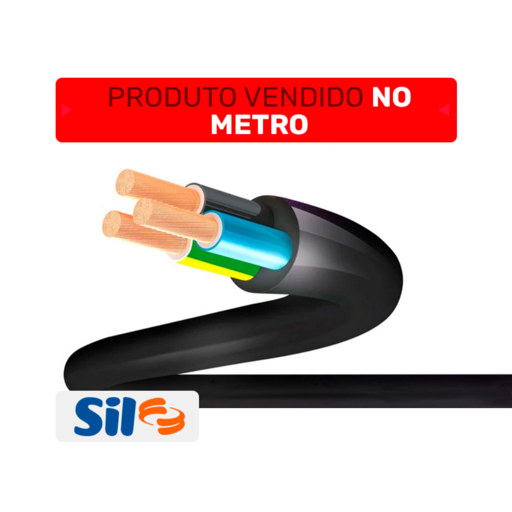 CABO FLEXIVEL PP 3X1,5MM 1MT SIL