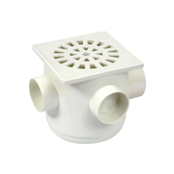 CAIXA SIFONADA C/GRELH QUADRADA 150X175X75MM HERC