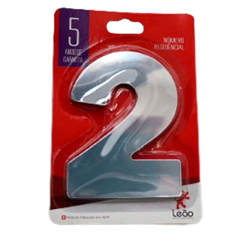 ALGARISMO ACM ESP N¦ 2 12CM LEÃO