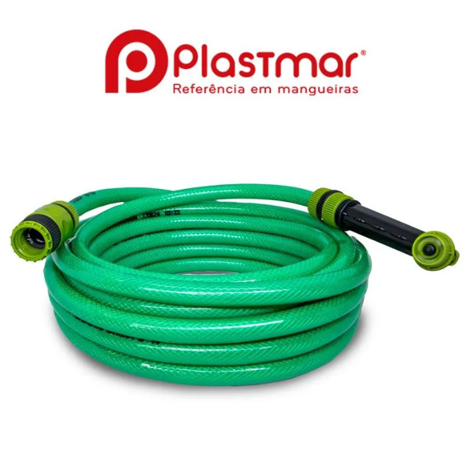 JOGO MANGUEIRA JARDIM ULTRA PRO VERDE 20MT PLASTMAR