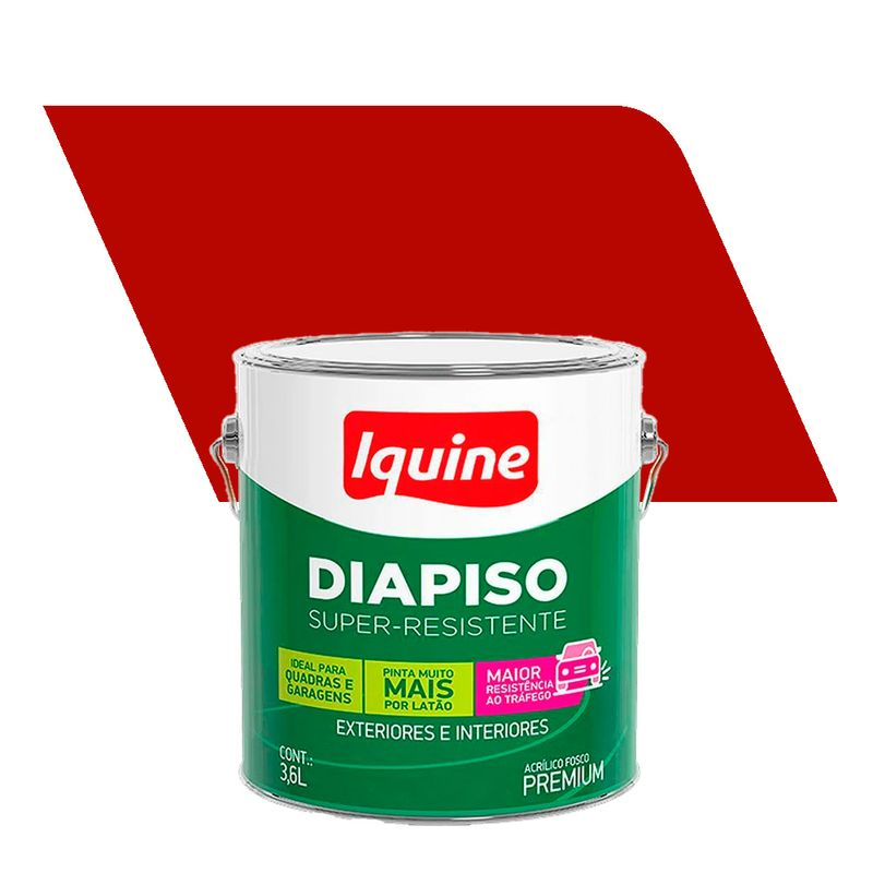 TINTA ACR DIAPISO VERMELHO 3,6L IQUINE
