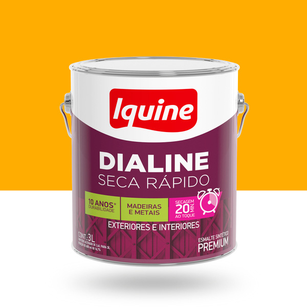 TINTA ES DIALINE AMARELO 3,0L IQUINE