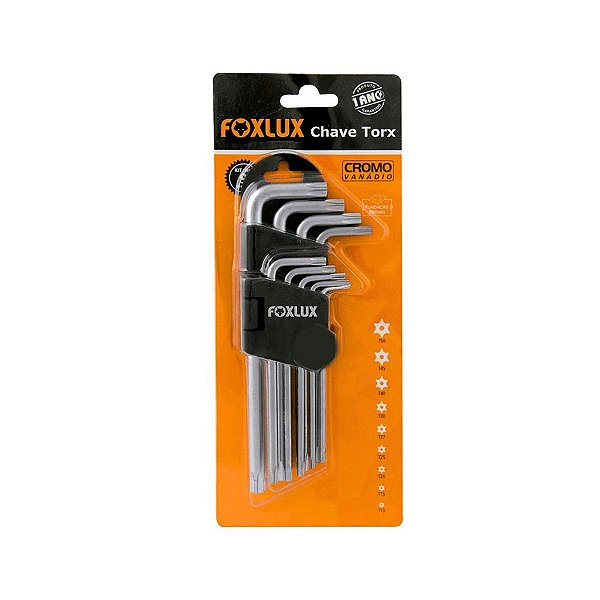 JG CHAVE TORX LONG CR 9PC SQ/FOXLUX