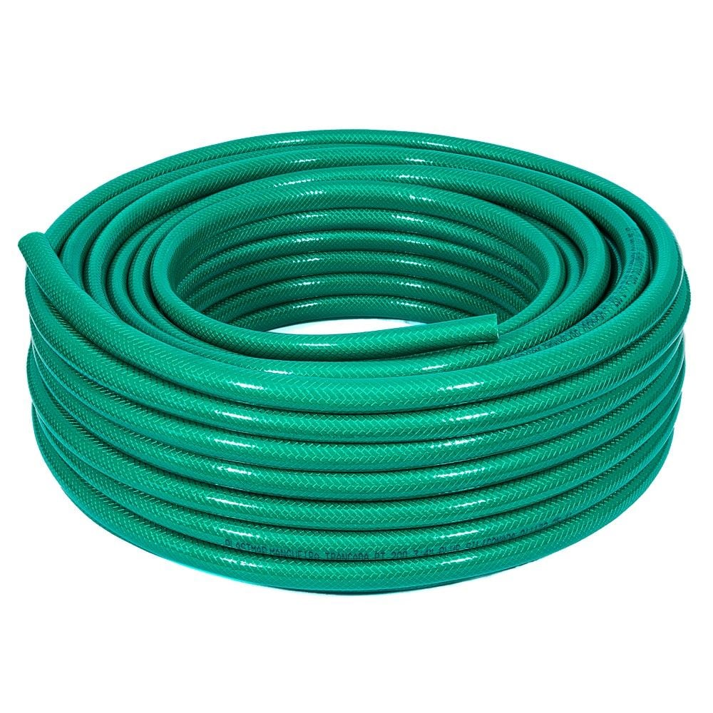 MANGUEIRA TRANÇADA VERDE/BRANCA 200PSI PT 1/2