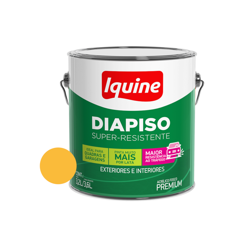 TINTA ACR DIAPISO AMARELO DEMARC 3,6L IQUINE