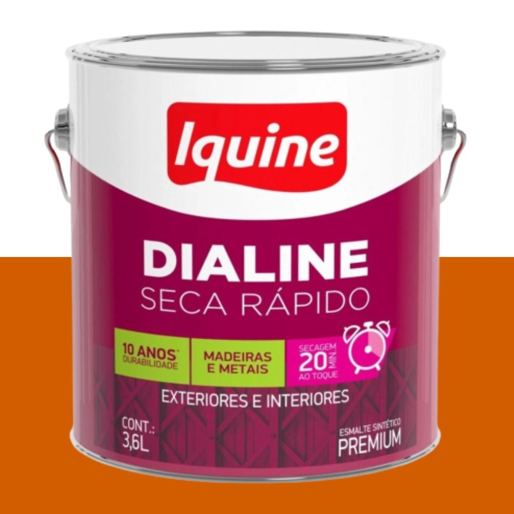 TINTA ES DIALINE LARANJA 3,6L IQUINE