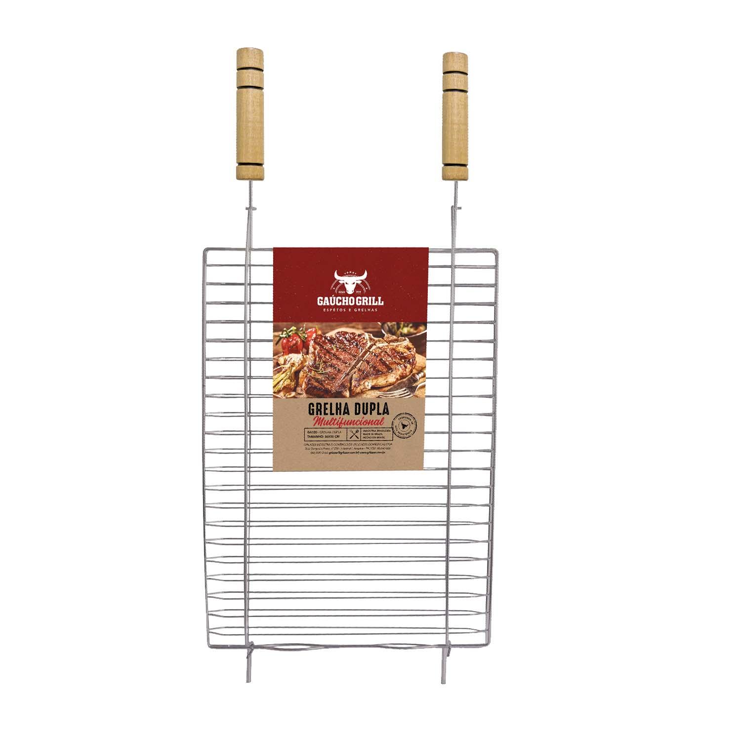 GRELHA GAUCHO DUP 36X50CM GRILAZER