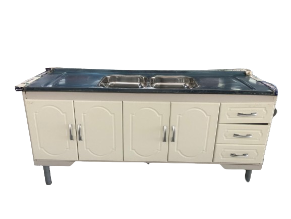 GABINETE COZINHA 100%MDF BEGE/BC 1,93MT J RORATO