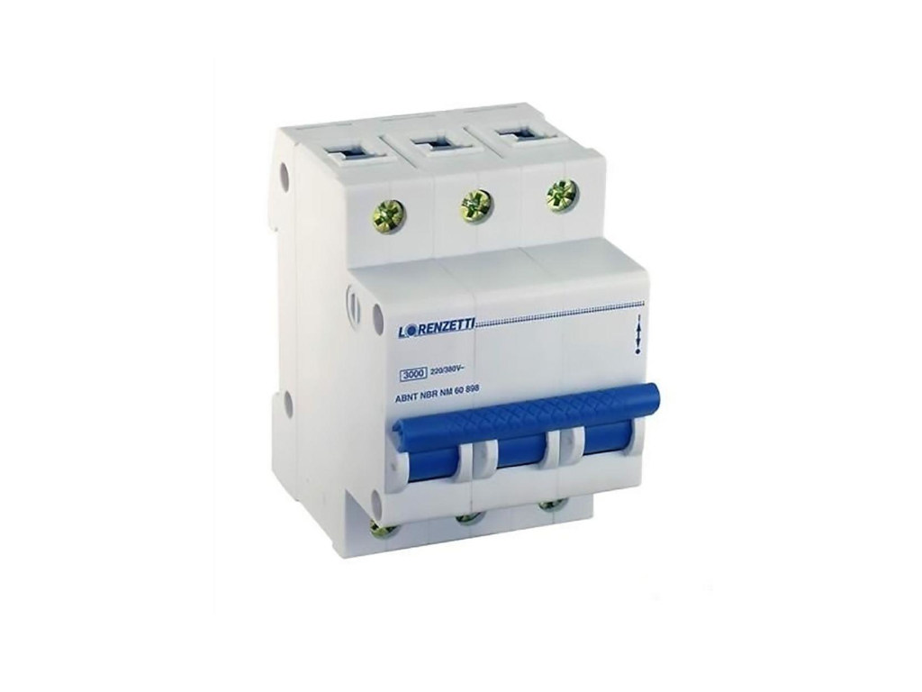 DISJUNTOR DIN TRIP 63A LORENZETTI