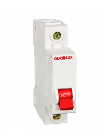 DISJUNTOR DIN UNIP CURVA C 6A OUROLUX