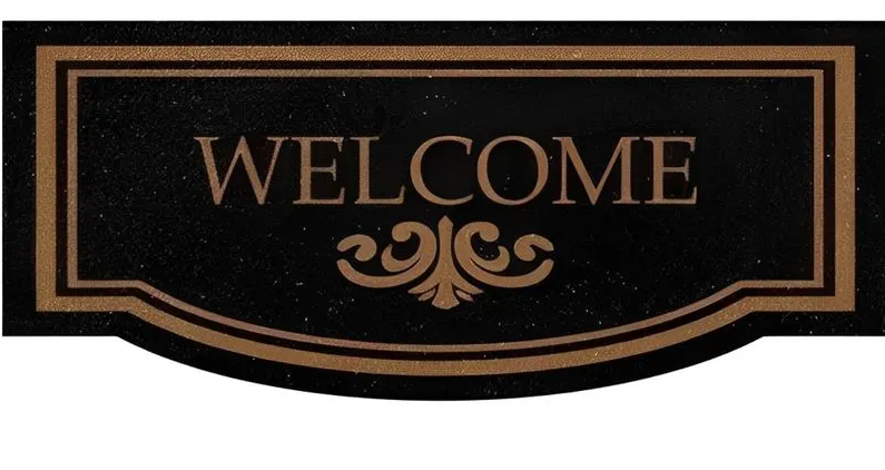 TAPETE VINIL FORM WELCOME PT 30X70CM KAPAZI