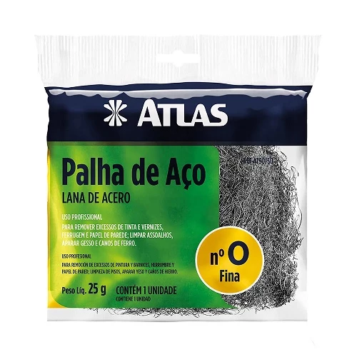 PALHA DE AÇO N°0 WORKER/INOVE/ATLAS