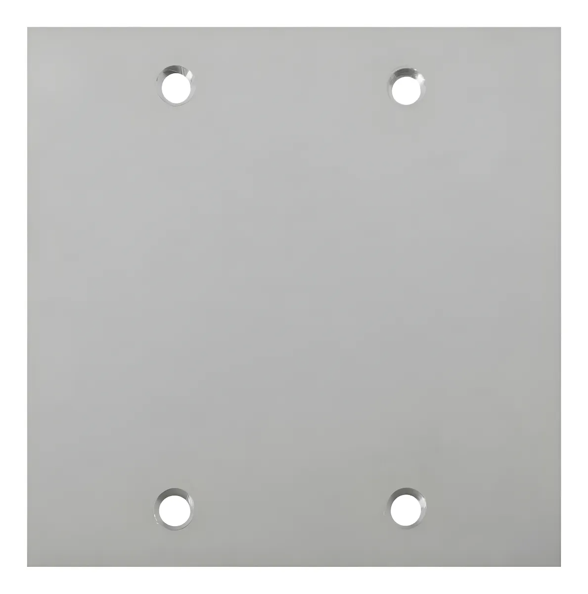 PLACA CEGA CINZA STAND 4X4 PLUZIE