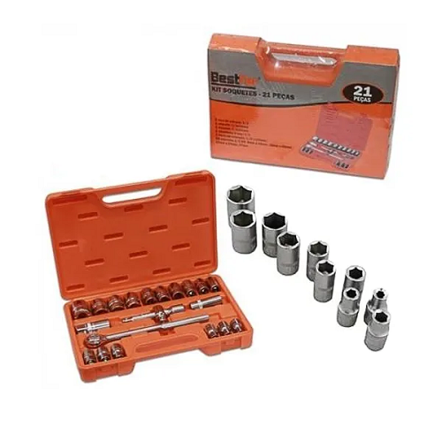 KIT SOQUETES 21PC BESTFER