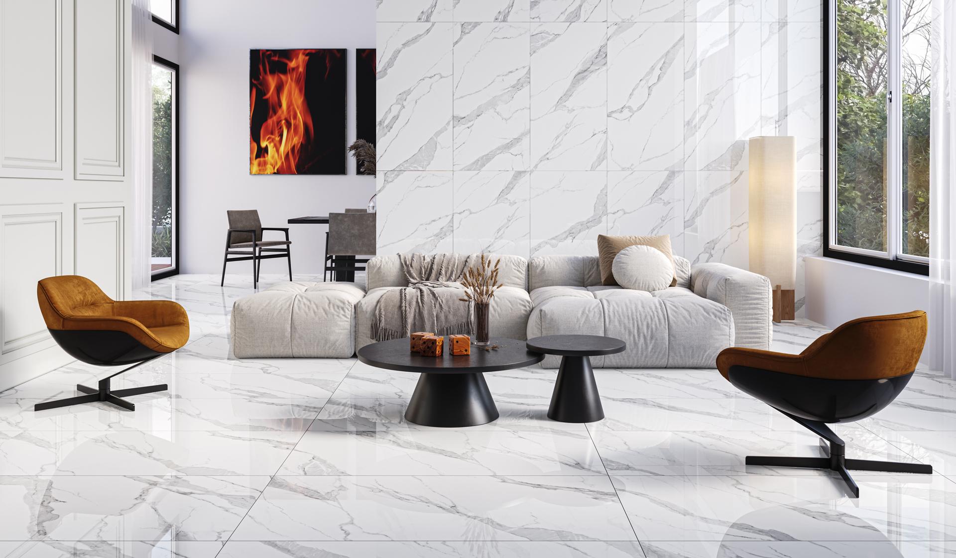 PISO RETIFICADO 62X119 POL CALACATA ROYALE (2,2/61,60) LUME