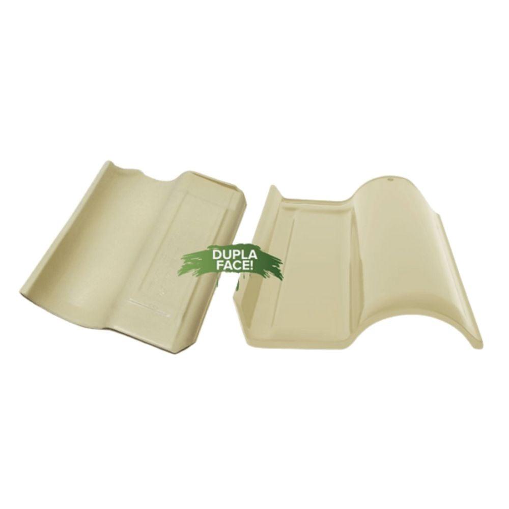 TELHA ESMALTADA TERRAC 2 FACES MARFIM ICETEC